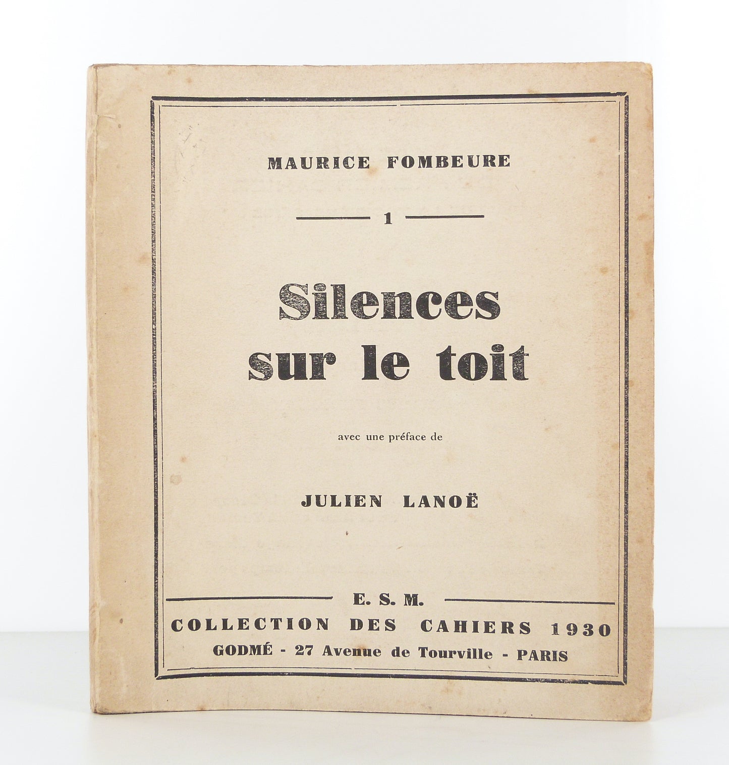 Silences sur le toit, avec une préface de Julien Lanoe.