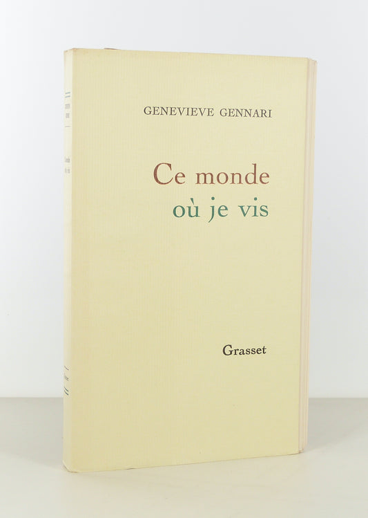 Ce monde où je vis