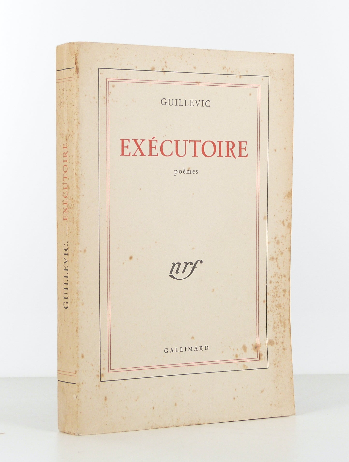 Exécutoire, poèmes.