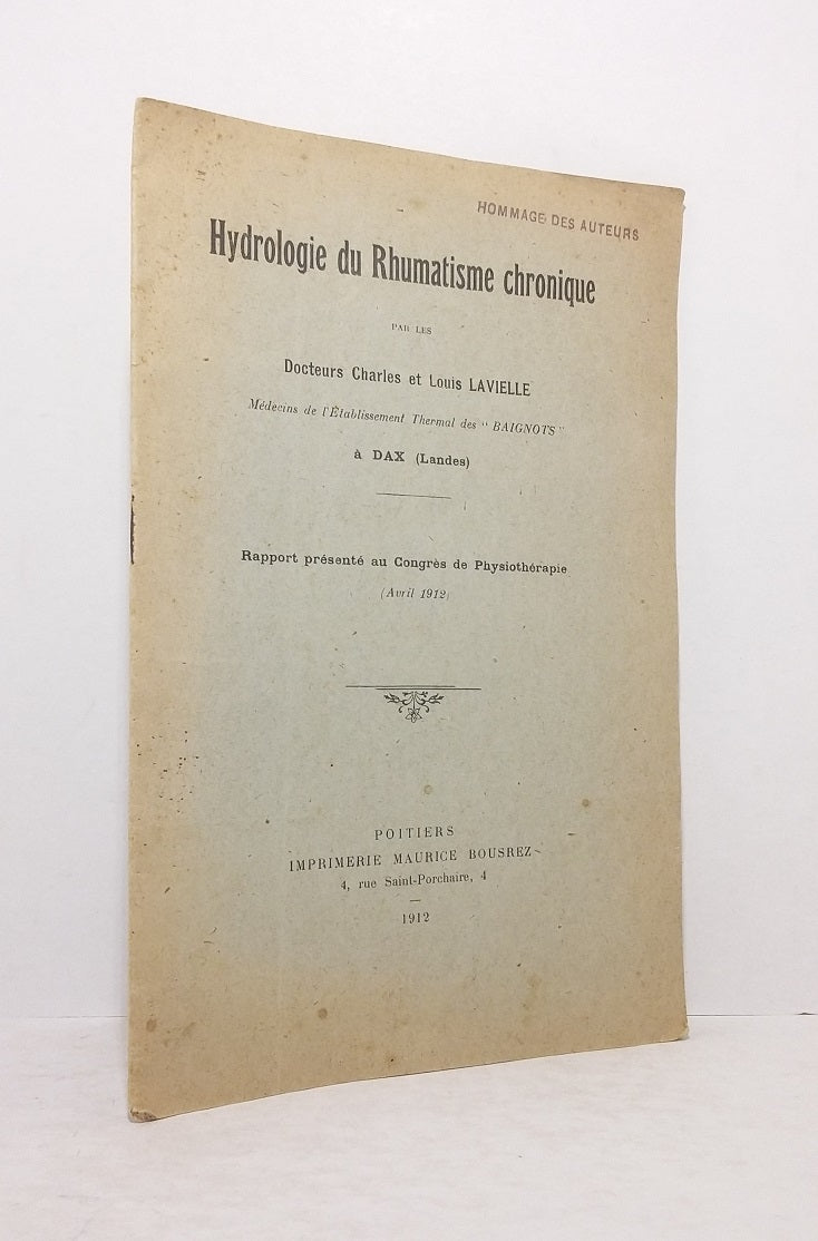 Hydrologie du Rhumatisme chronique.