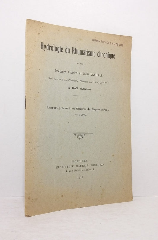 Hydrologie du Rhumatisme chronique.