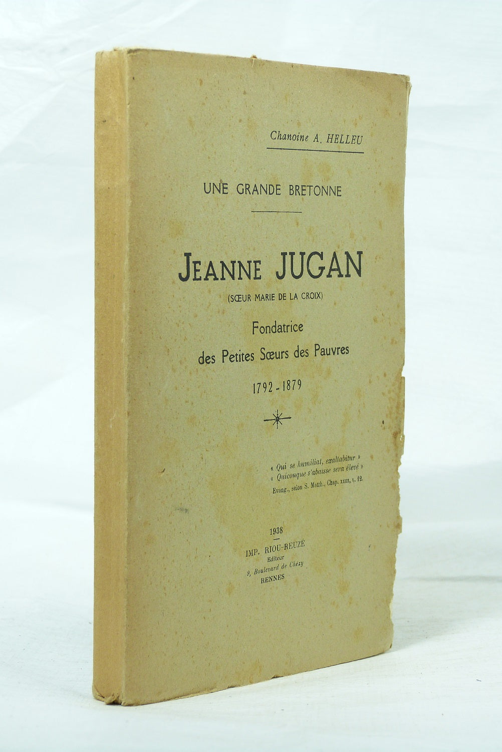 Une grande Bretonne. Jeanne JUGAN