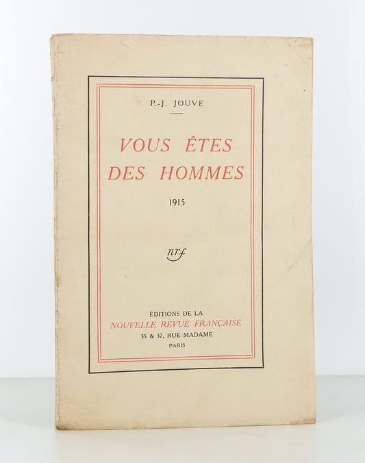 Vous êtes des hommes.