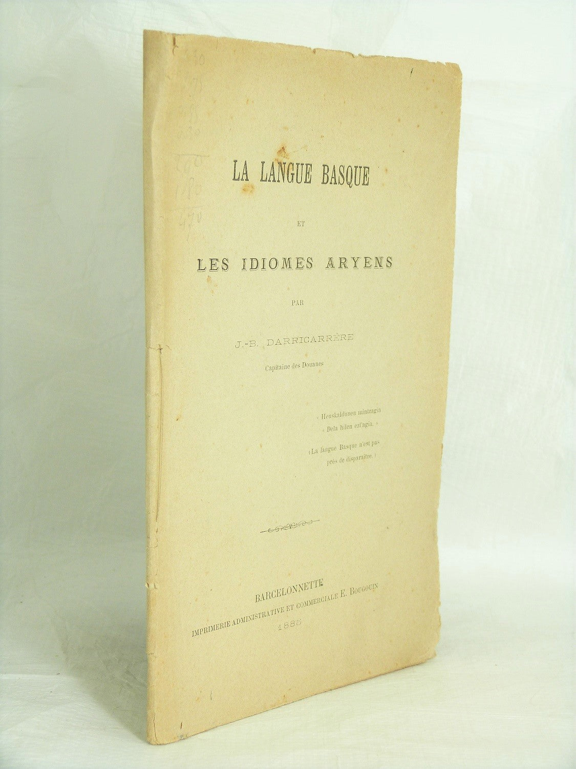 La langue basque et les idiomes aryens