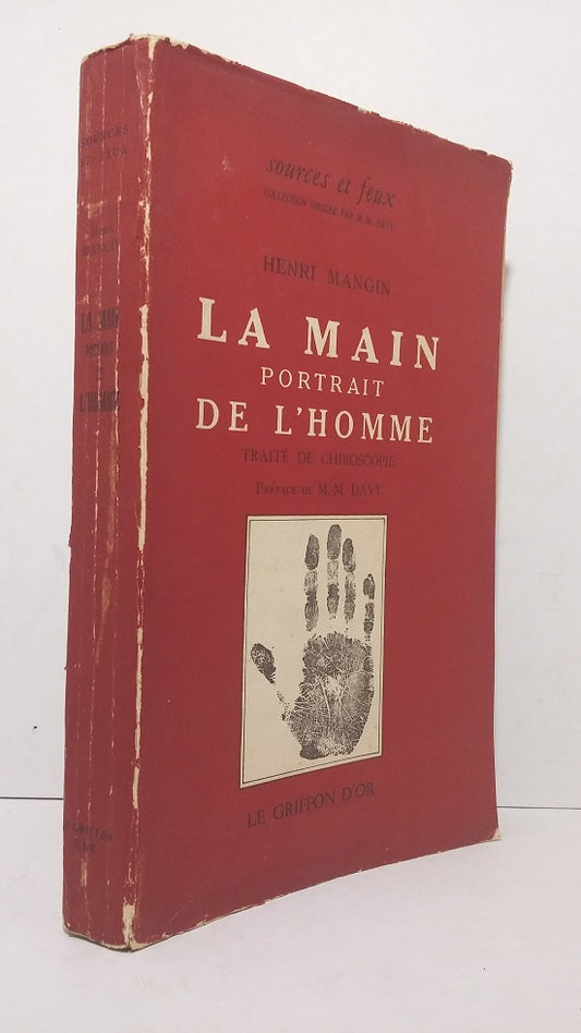 The hand portrays the man.