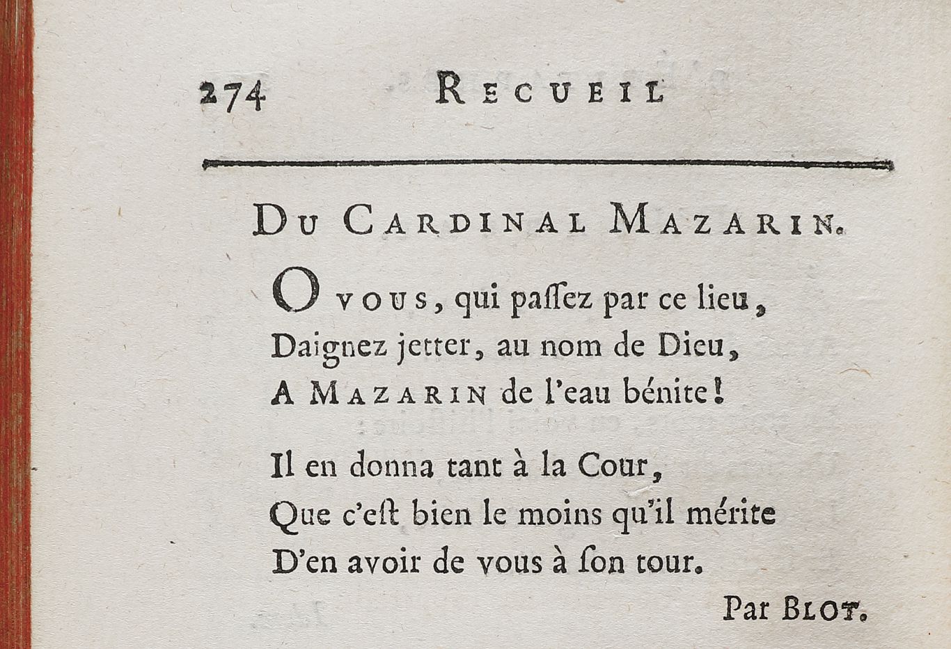Recueil d’épitaphes sérieuses, badines, satiriques et burlesques [...].