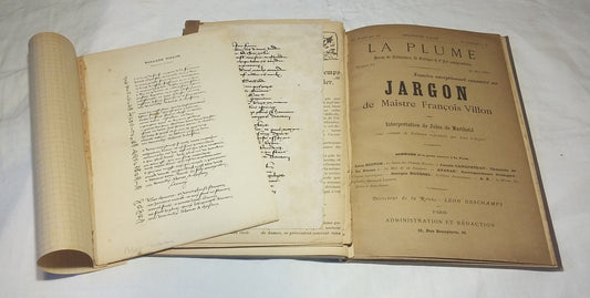 La Plume, Revue de littérature, de critique & d'art indépendants - N° 74 - Numéro consacré à François Villon - 15 mai 1882.