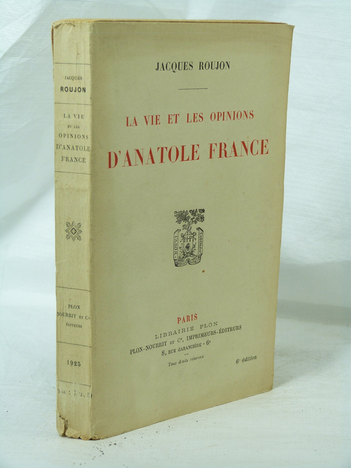 The Life and Opinions of Anatole France