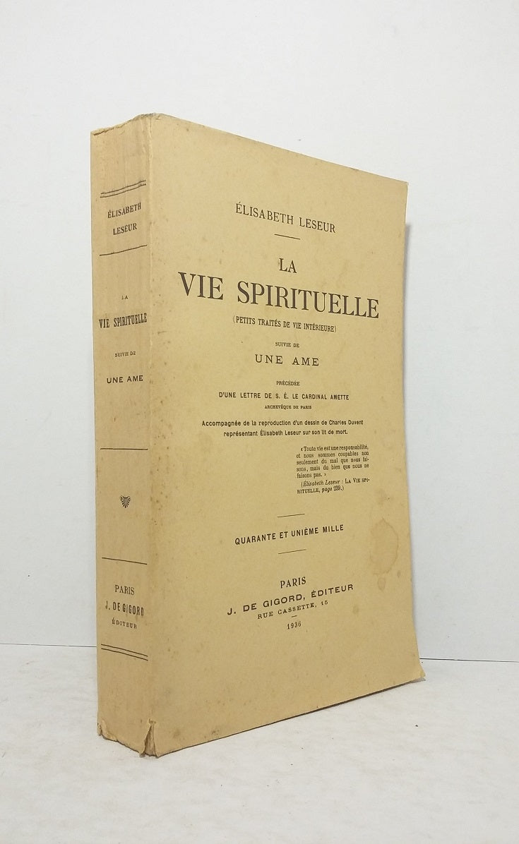 La vie spirituelle (petit traité de vie intérieure).