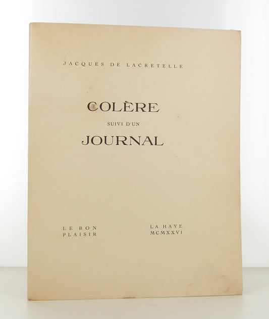 Anger followed by a Journal.