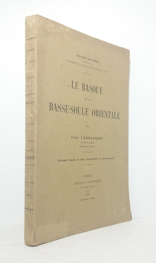 Le basque de la Basse-Soule Orientale