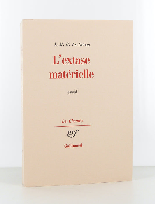 L'extase matérielle. Essai.