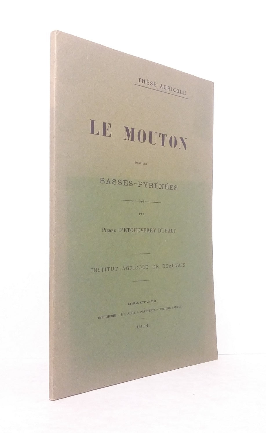 Le mouton dans les Basses Pyrénées.