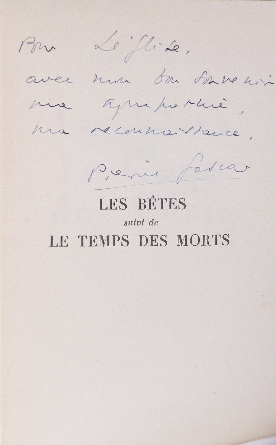 Les bêtes