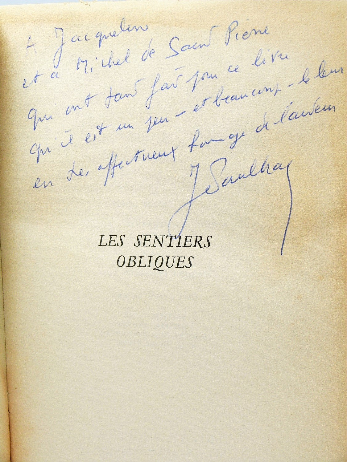 Les sentiers obliques