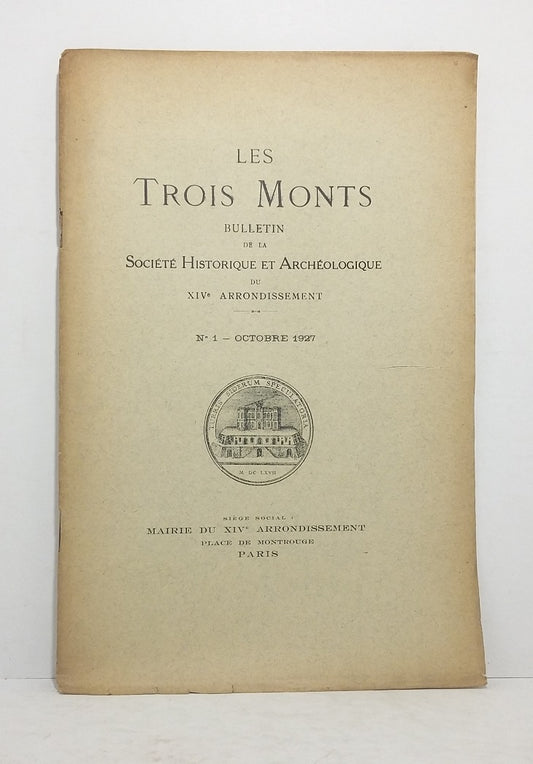 Les Trois Monts : n°1. Octobre 1927.