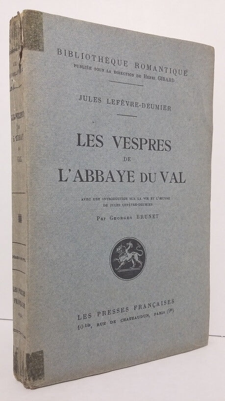 Les vespres ou l'abbaye du val
