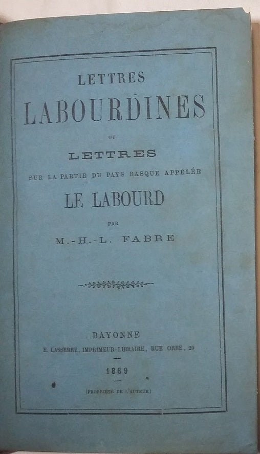 Lettres labourdines.