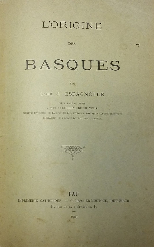 L'origine des Basques