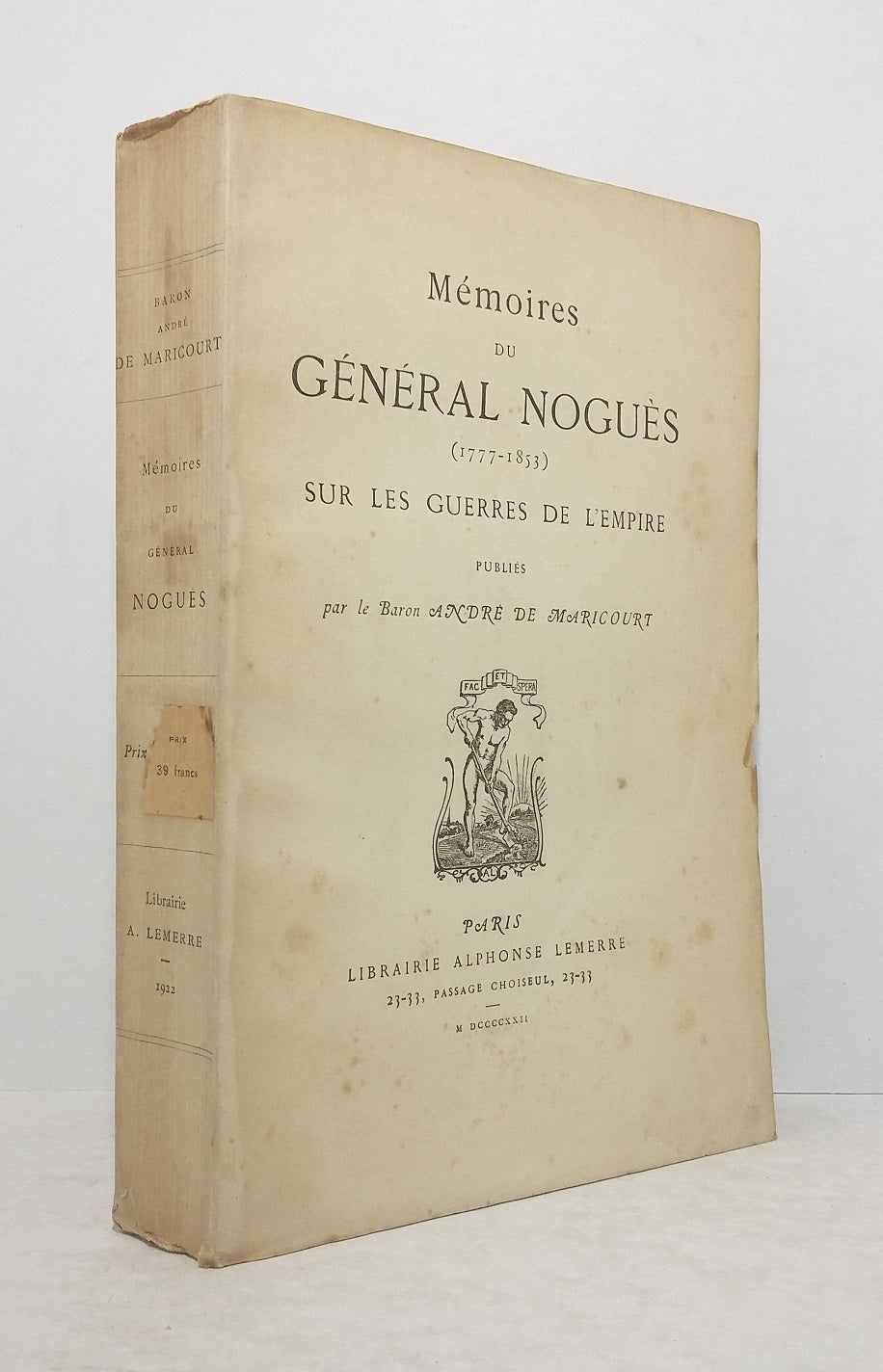 Memoirs of General Noguès (1777-1853) on the Wars of the Empire