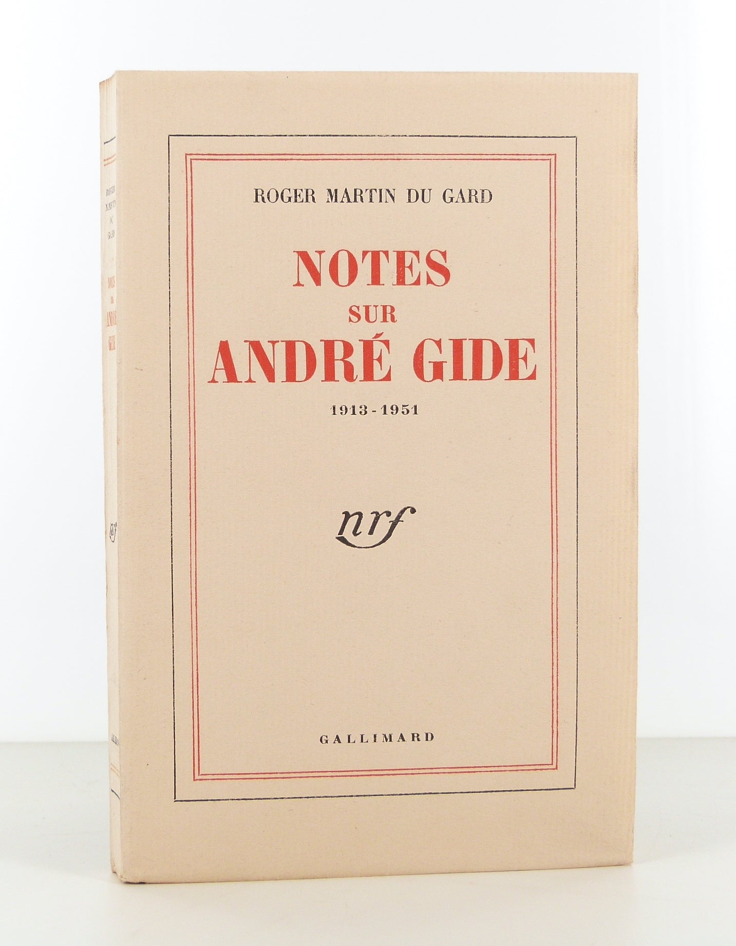 Notes sur André Gide 1913-1951