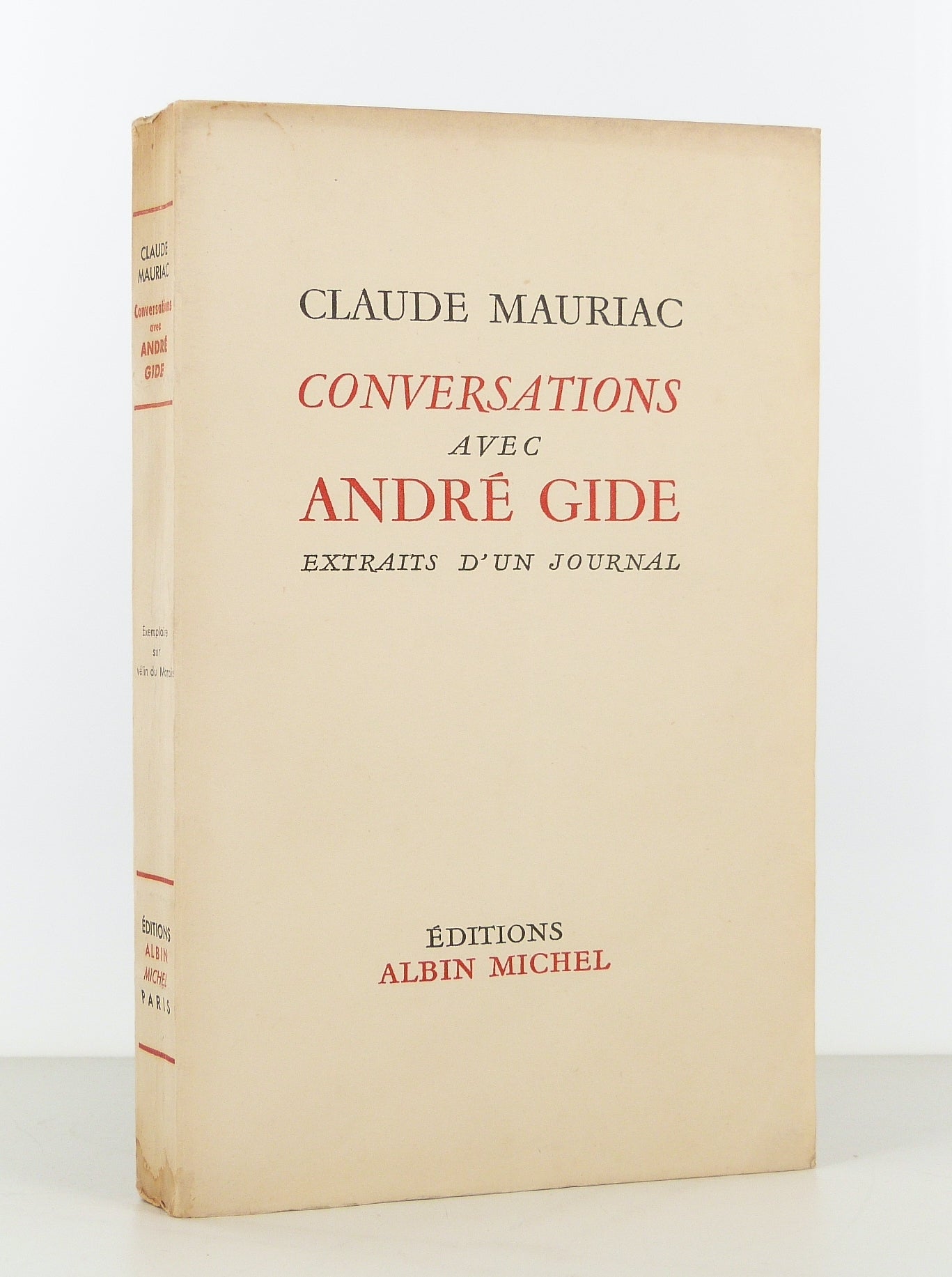 Conversations avec André Gide. Extraits d'un journal.