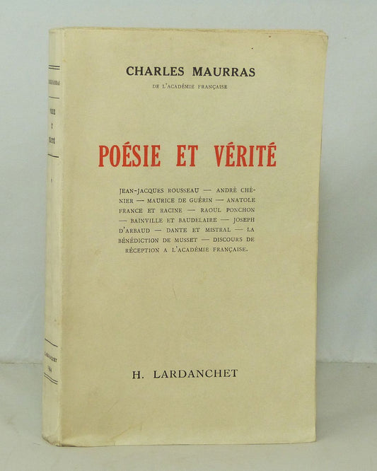 Poésie et vérité
