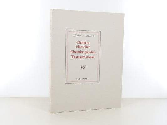 Chemins cherchés Chemins perdus Transgressions