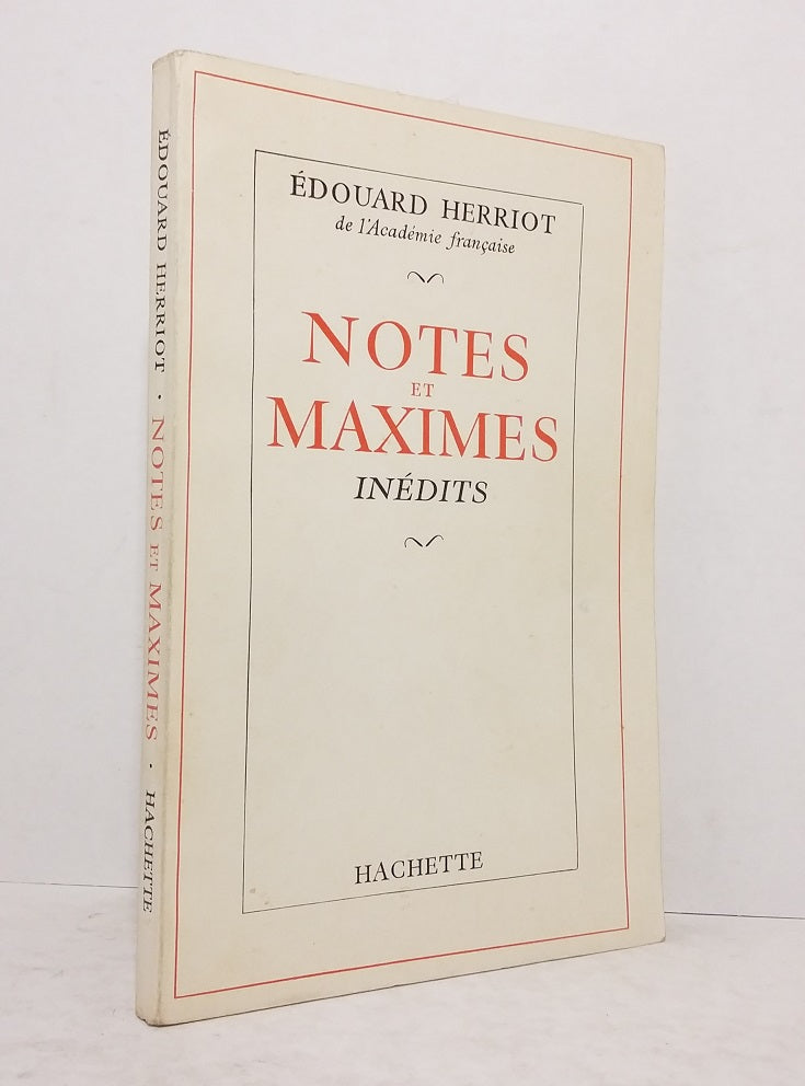 Notes et maximes.