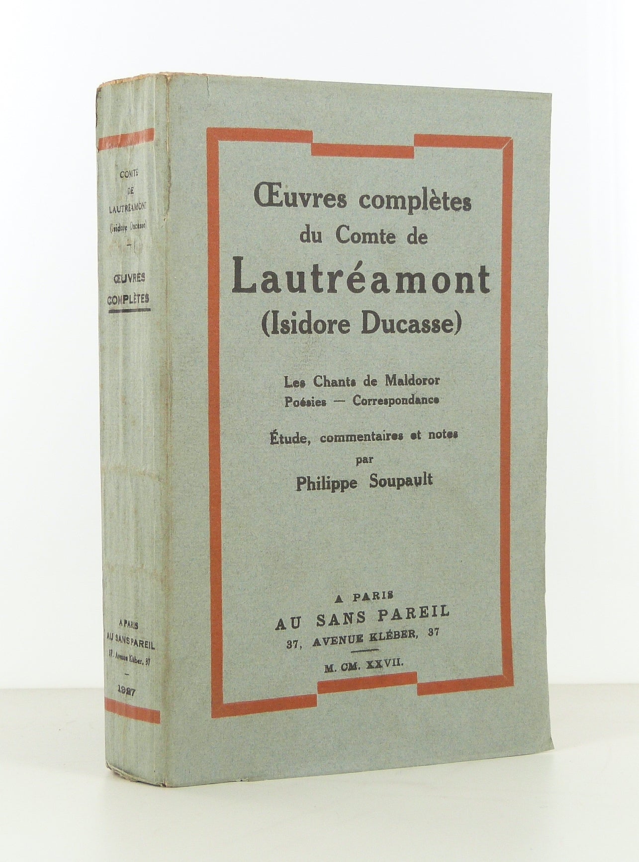 Complete Works of Comte de Lautréamont (Isidore Ducasse).