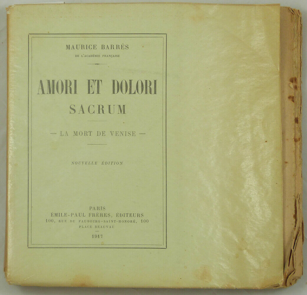A tribute to love and sorrow. The Death of Venice