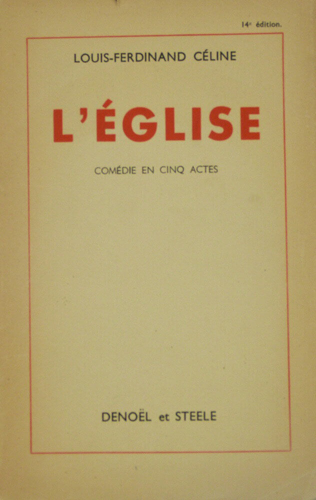 L'Eglise. Comédie en cinq actes