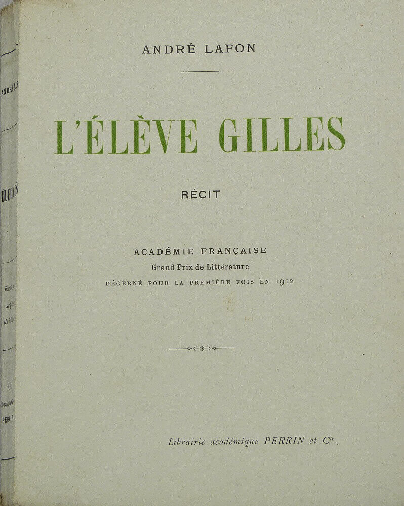 Gilles, the Pupil. A Story.