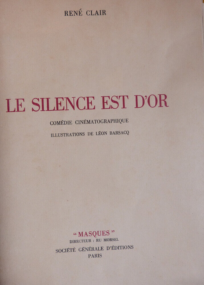 Le silence est d'or.