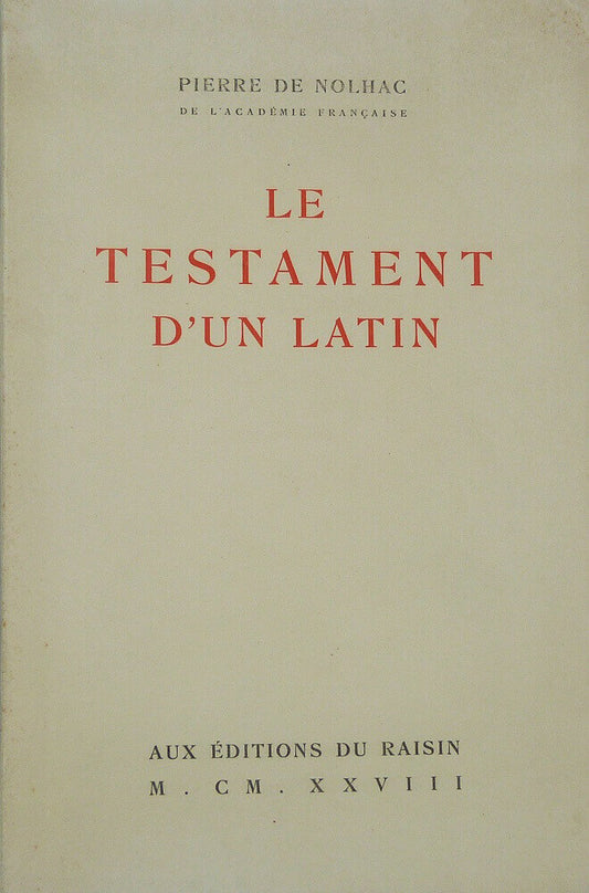 The Testament of a Latin Lover