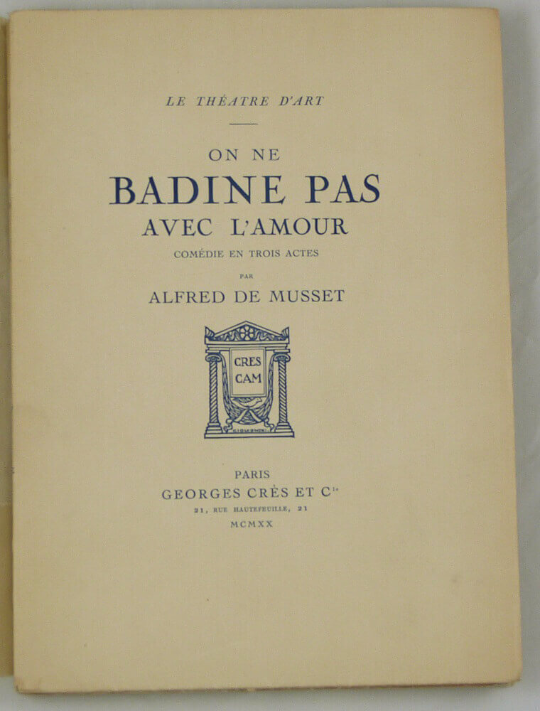On ne badine pas avec l'amour
