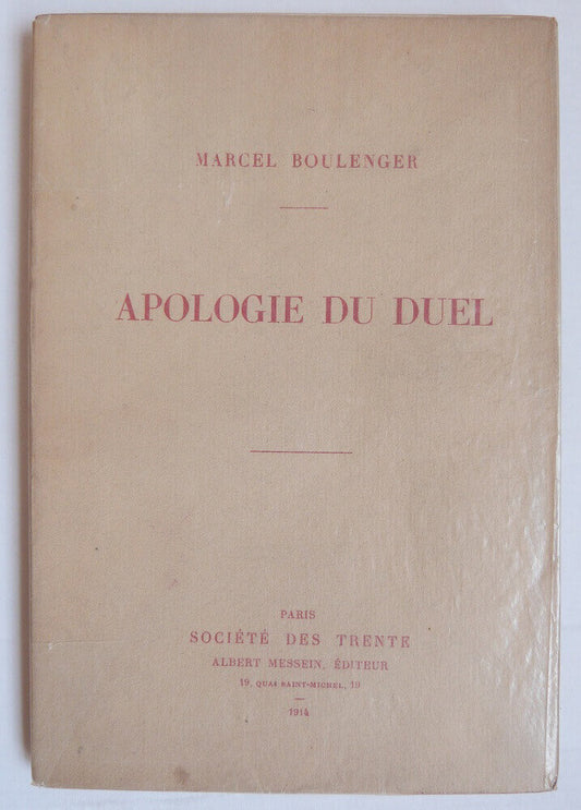 Apology for the Duel