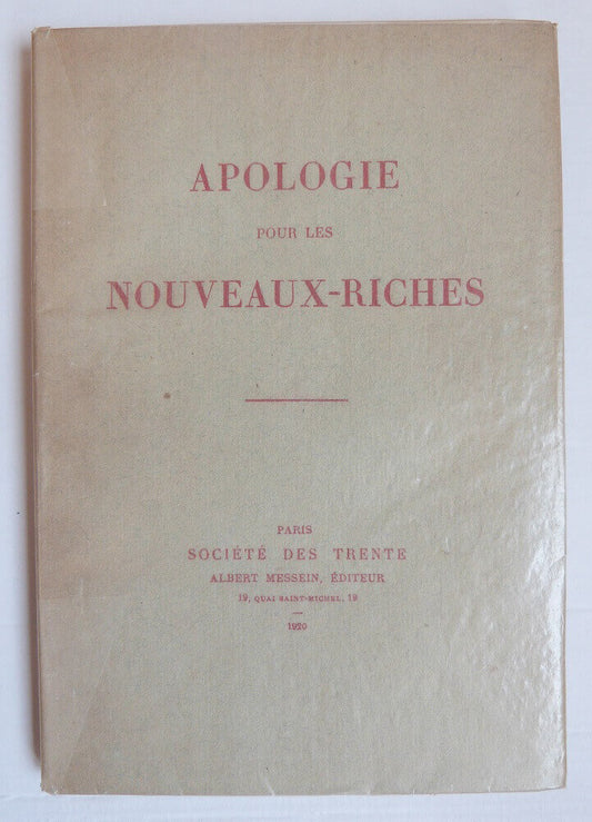 Apology for the New Rich