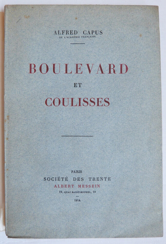 Boulevard and Backstage