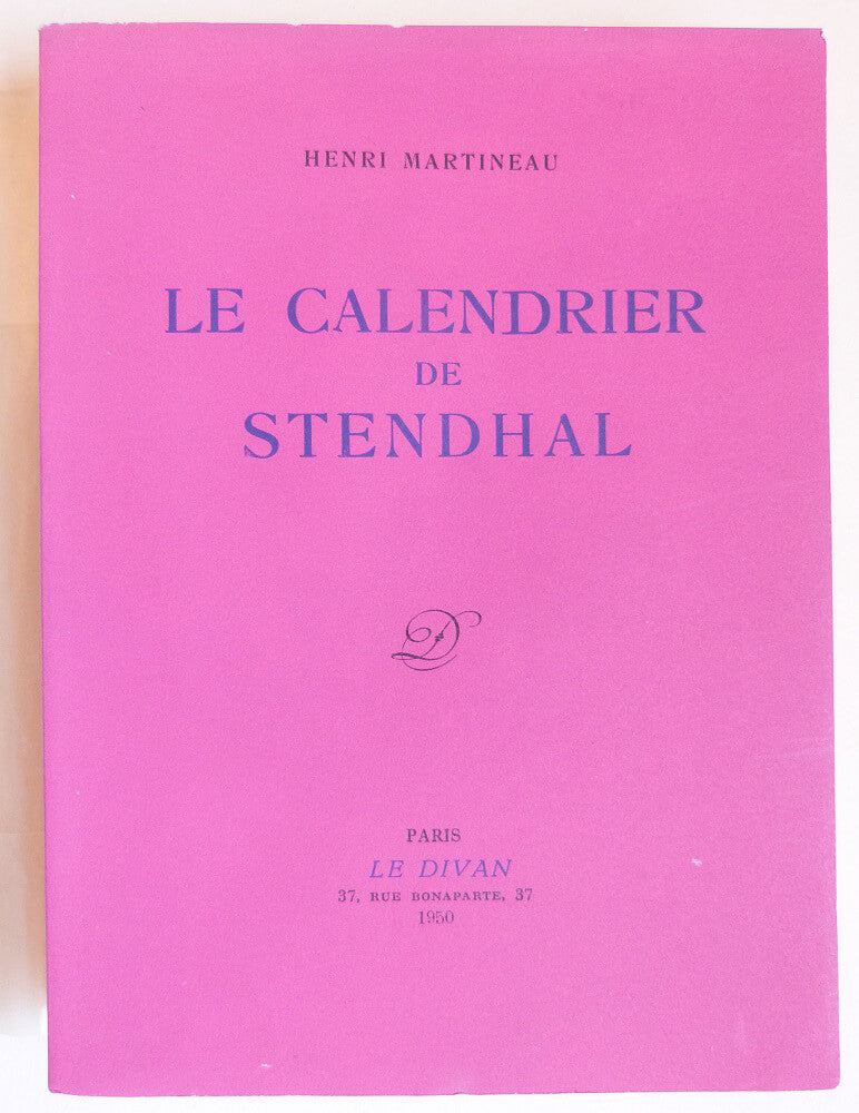 Le calendrier de Stendhal