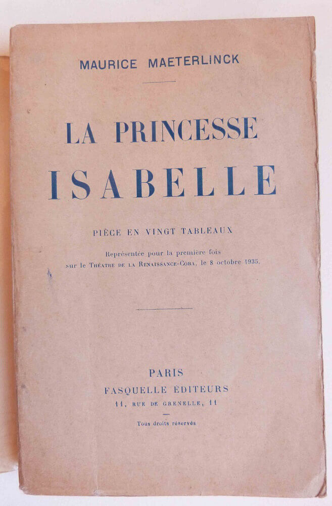 La princesse Isabelle. Pièce en vingt tableaux.