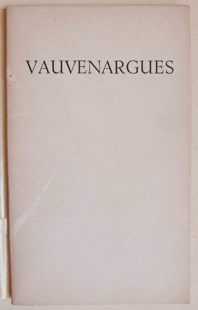 Vauvenargues. On the Means of Living in Peace with Men.