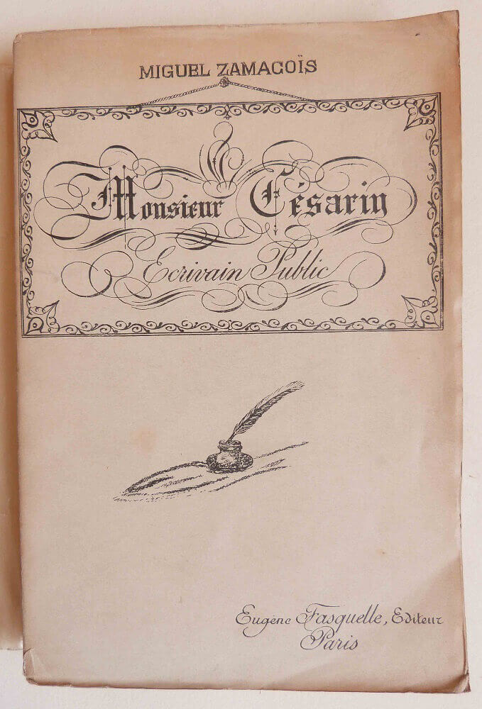 Monsieur Césarin écrivain public.