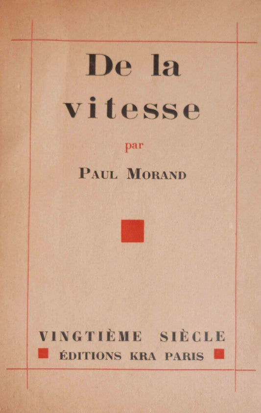 De la vitesse