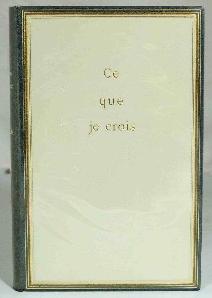 Ce que je crois