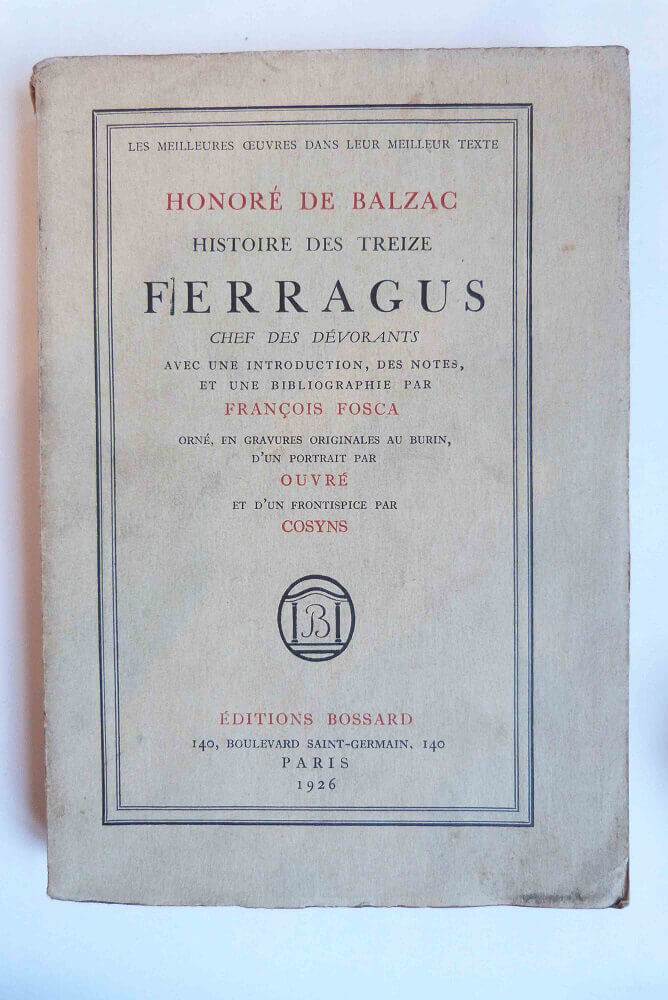 Histoire Des Treize Ferragus