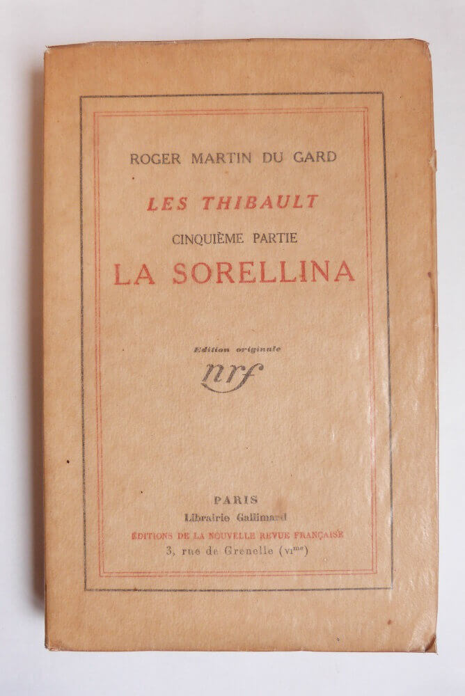 Les Thibault. Cinquième partie. La Sorellina.