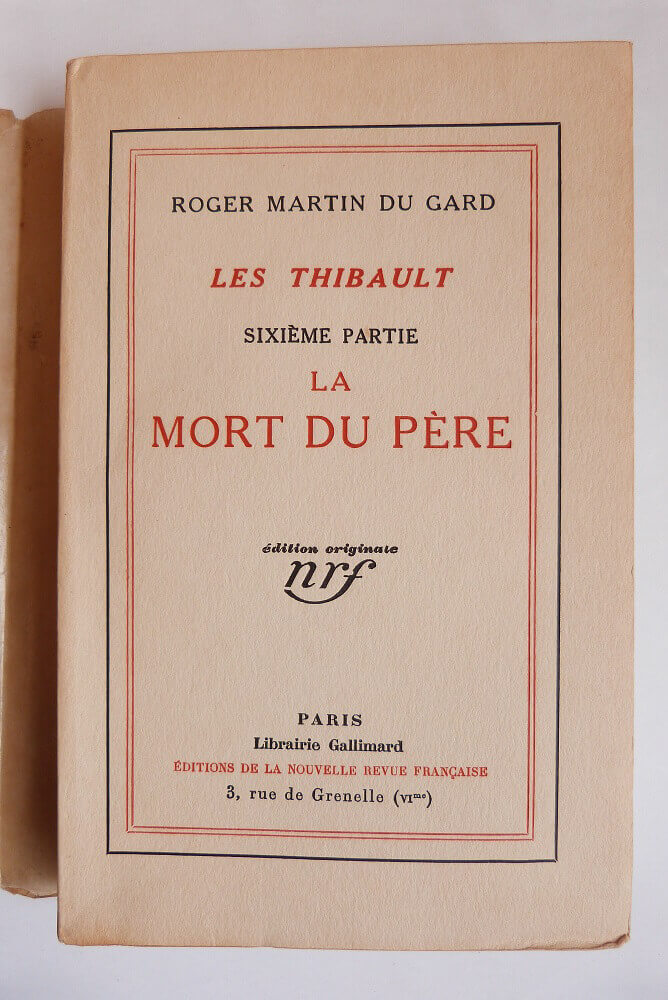 The Thibaults. Part Six. The Death of the Father.