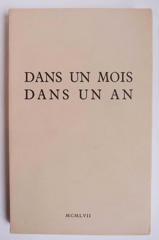 Dans un mois, dans un an