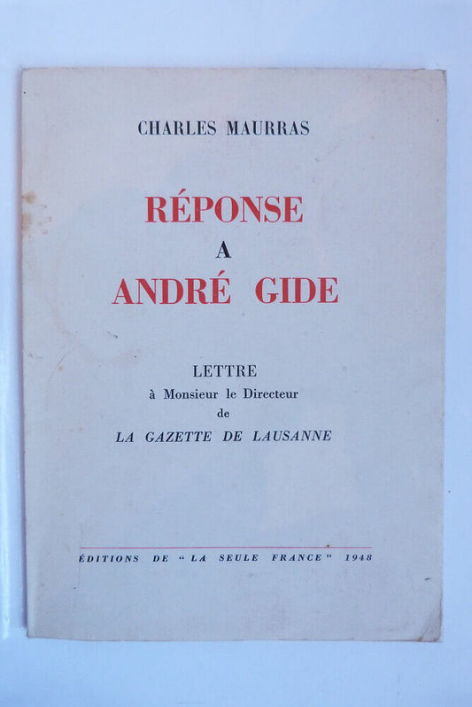 Réponse à André Gide,